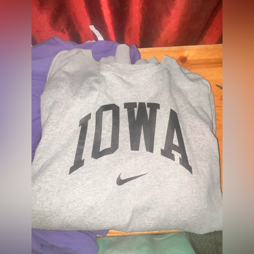 Iowa Nike Gray Longsleeve Tee XXL